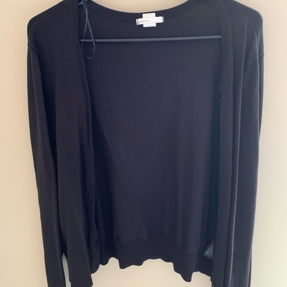 h&M black cardigan